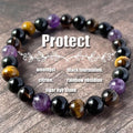 Tiger eye beaded bracelet — alternate view