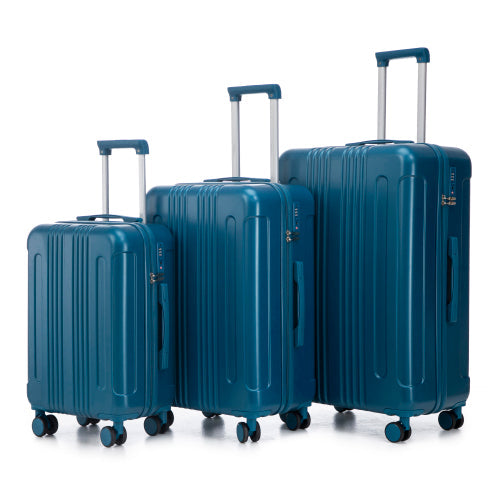 20 24 28 3 Pcs Set In ABS Spinner Wheel Luggage, Carry On Suitcase,