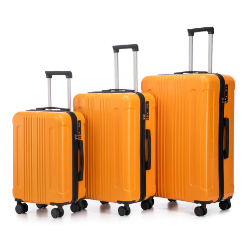20 24 28 3 Pcs Set In ABS Spinner Wheel Luggage, Carry On Suitcase,