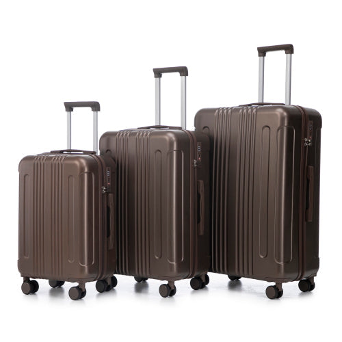 20 24 28 3 Pcs Set In ABS Spinner Wheel Luggage, Carry On Suitcase,
