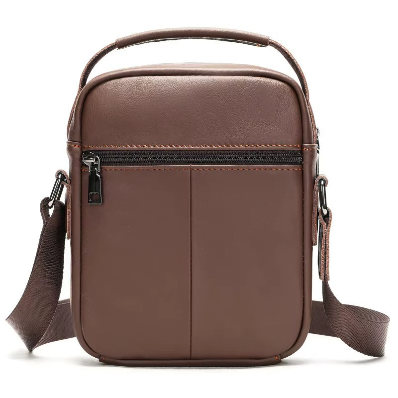 Vander Voyager leather bag — side profile