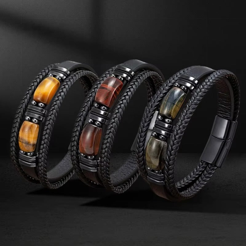Vander Obsidian bracelet worn on wrist